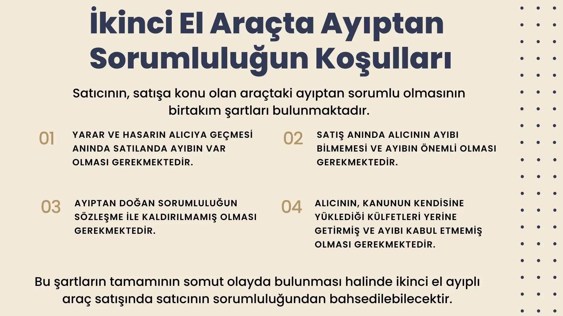 2. el araçta ayıptan sorumluluğun şartları